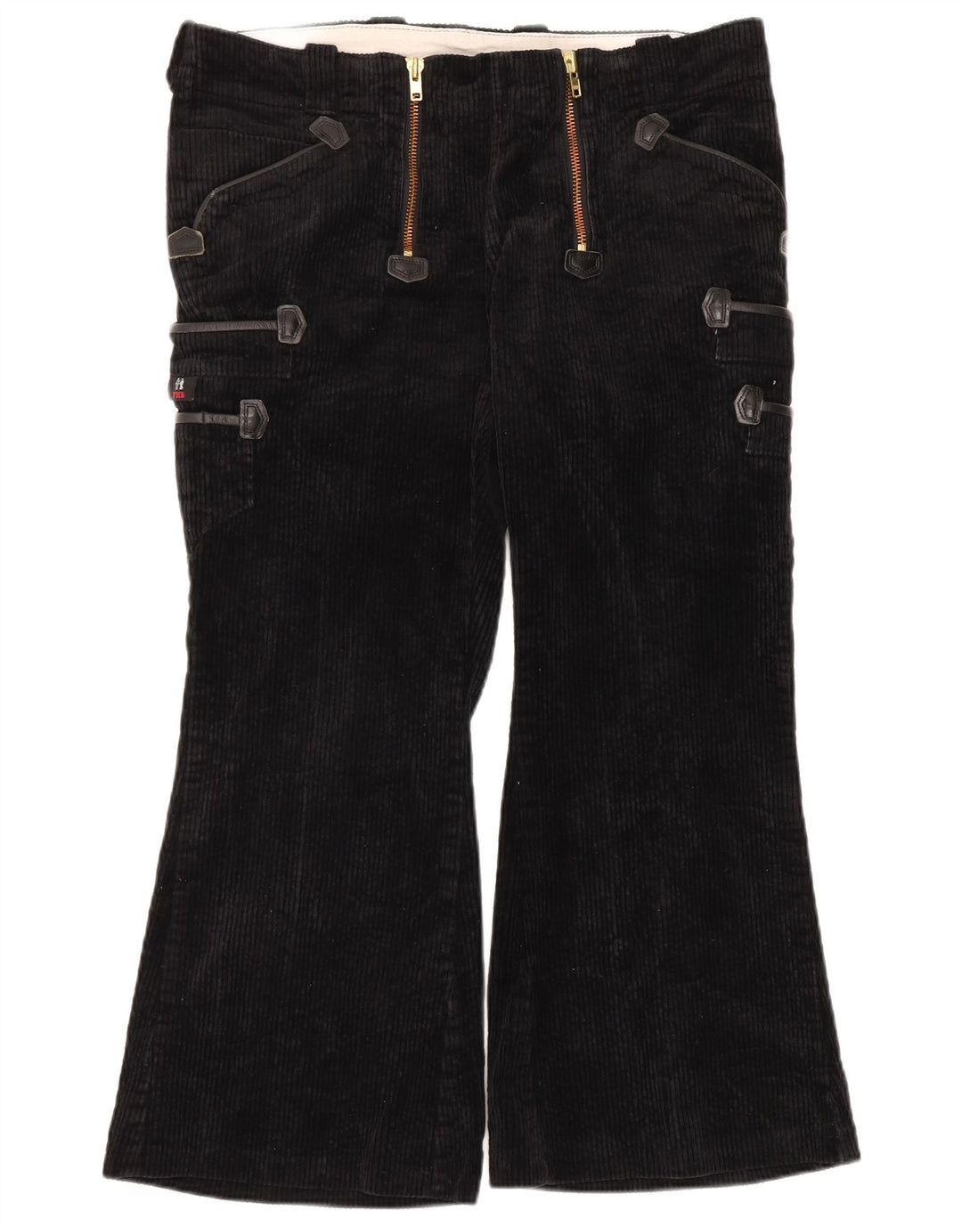 FHB Hombres Guild Bootcut Pantalones Cargo W40 L28 Negro