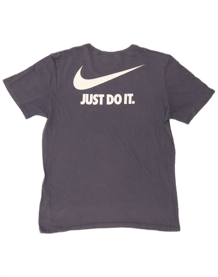Nike - Camiseta gráfica para hombre, talla grande, algodón azul marino