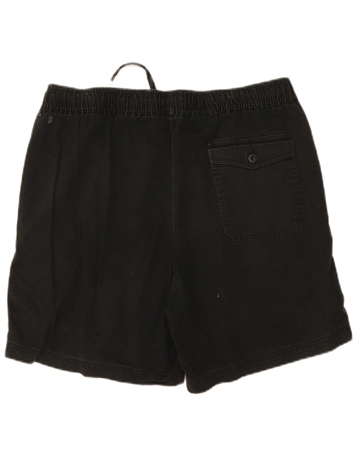 MARKS & SPENCER Pantalones cortos chinos para hombre grandes W34 Algodón negro