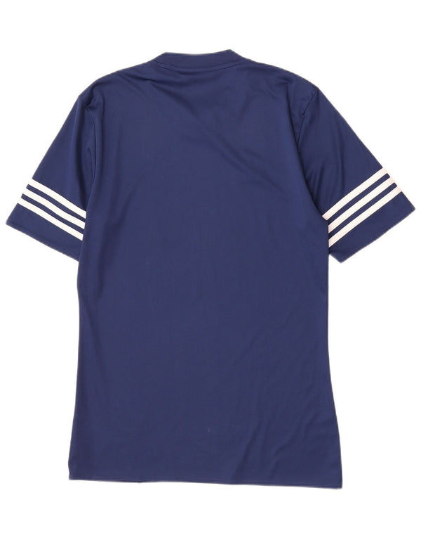 Adidas Mens Climalite Camiseta Top Pequeño Azul Marino Poliéster