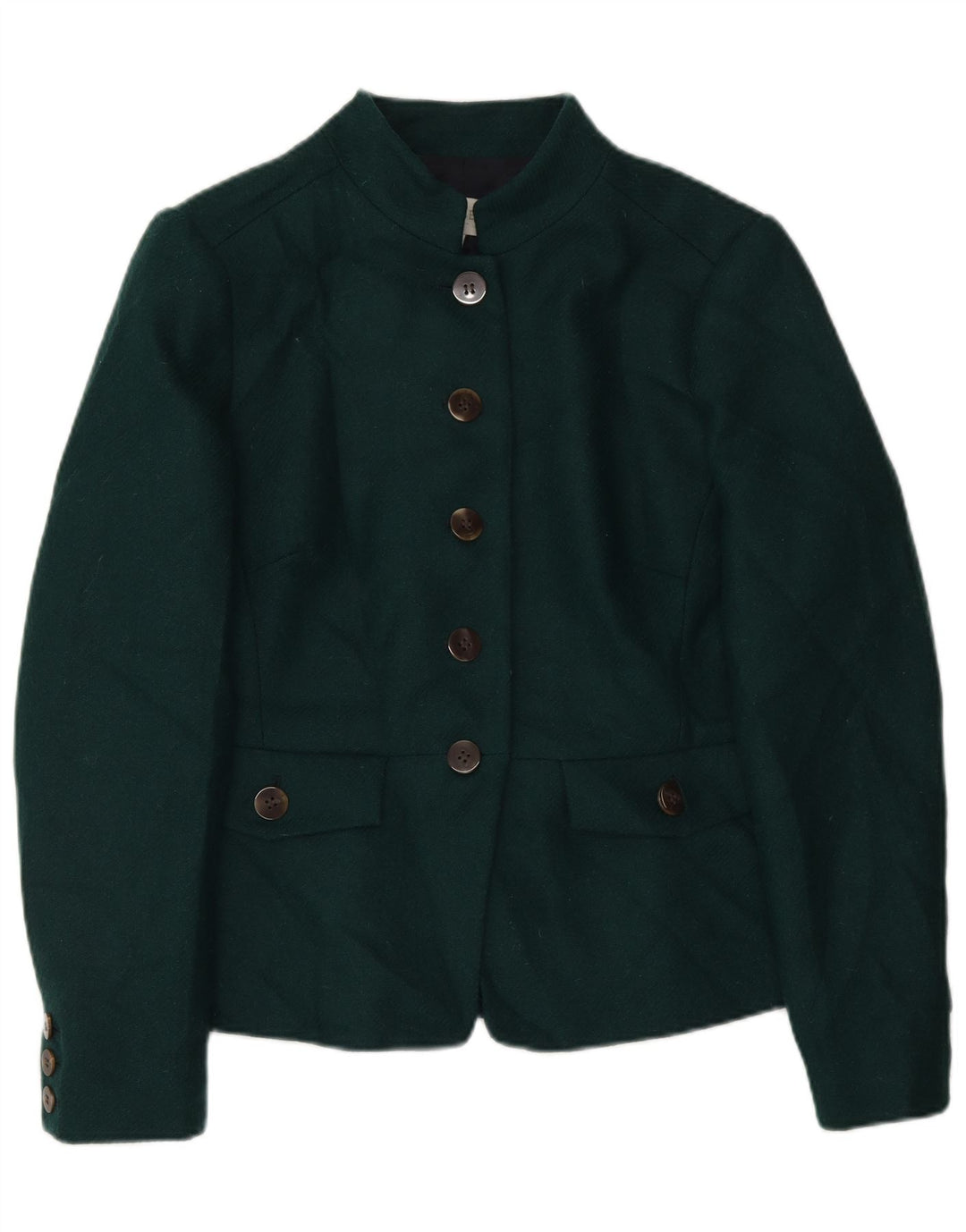 Hobbs Chaqueta Blazer de 5 Botones para Mujer UK 44 Grande Lana Verde