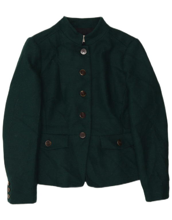 Hobbs Chaqueta Blazer de 5 Botones para Mujer UK 44 Grande Lana Verde