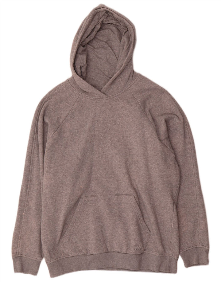 Adidas Jersey con capucha extragrande para mujer UK 14 Algodón gris medio
