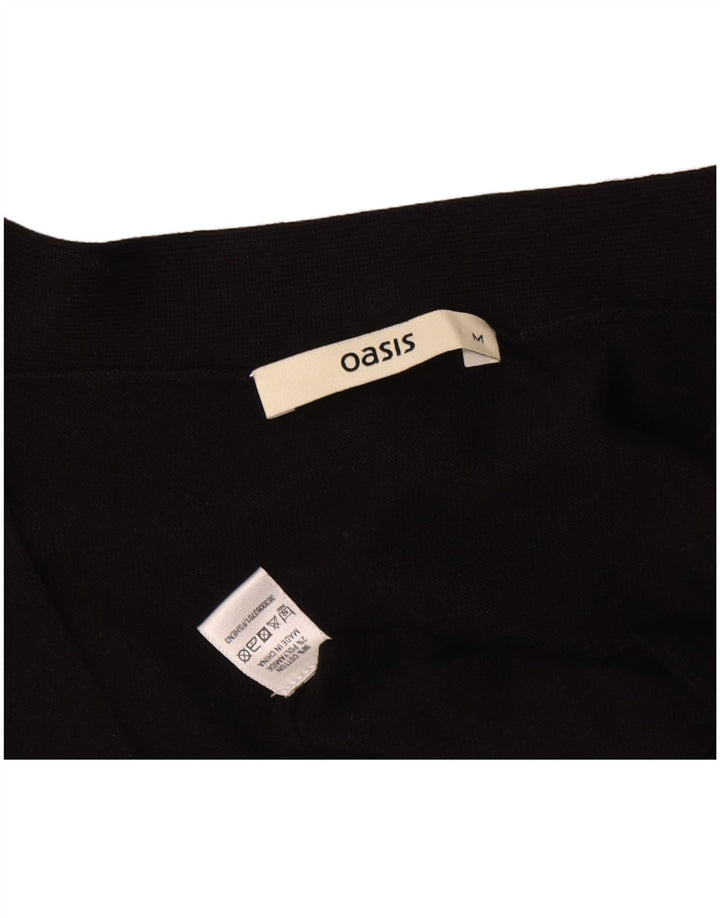 Oasis - Cárdigan extragrande para mujer, talla M, algodón negro
