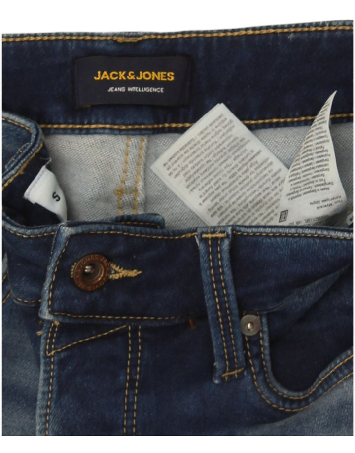 Jack & Jones Mens Shorts De Mezclilla Pequeño W29 Algodón Azul
