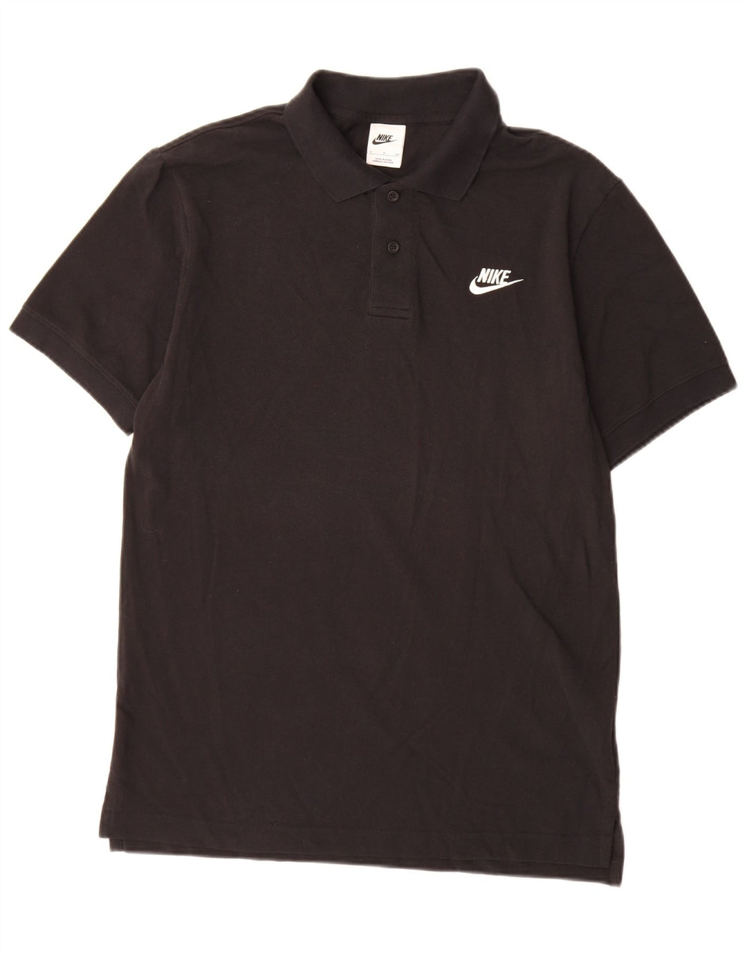 Polo Nike Hombre Pequeño Algodón Negro