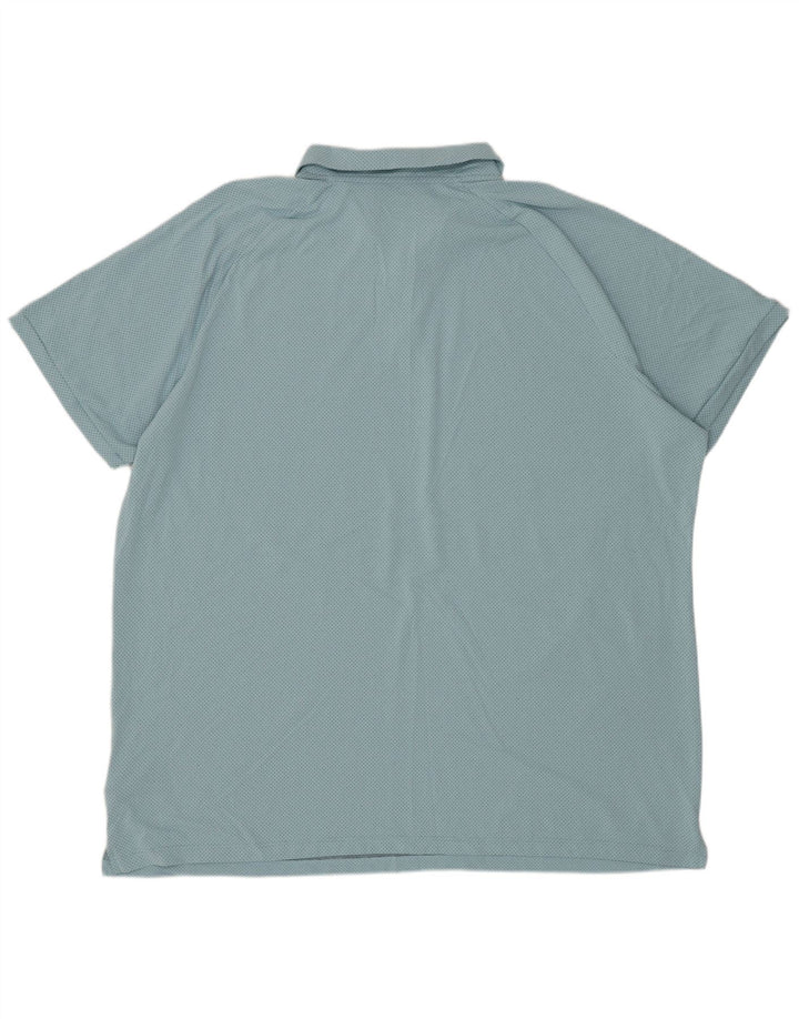 Polo NIKE para hombre 2XL Poliéster a rayas azules