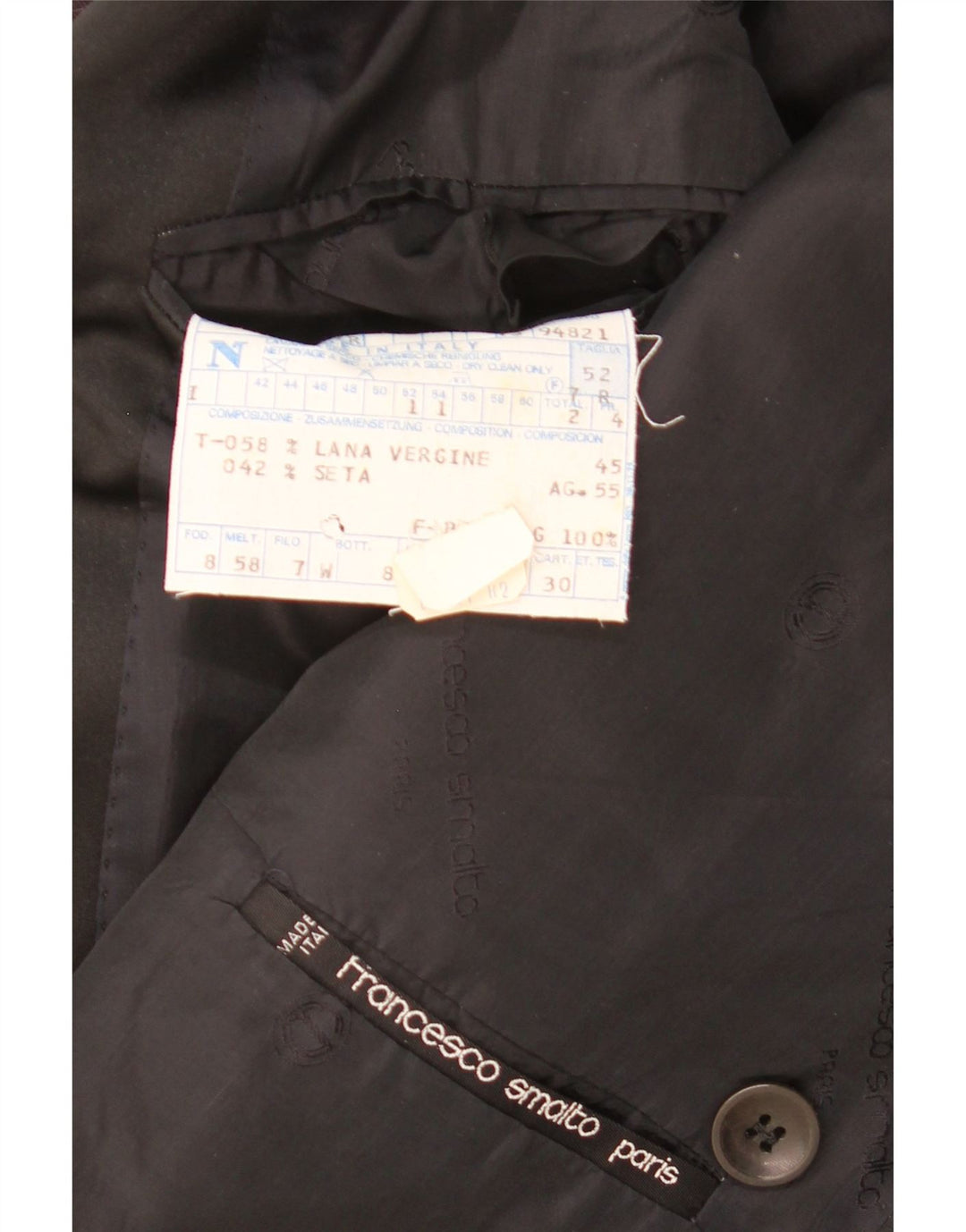 Francesco Smalto Chaqueta Blazer para Hombre IT 52 XL Granate Espiga