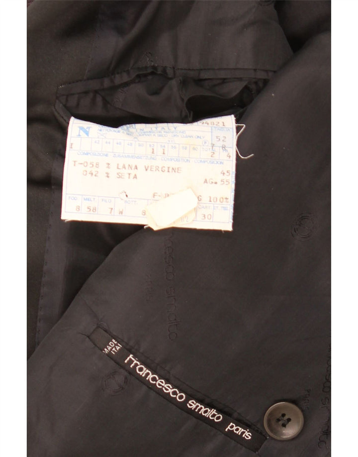 Francesco Smalto Chaqueta Blazer para Hombre IT 52 XL Granate Espiga