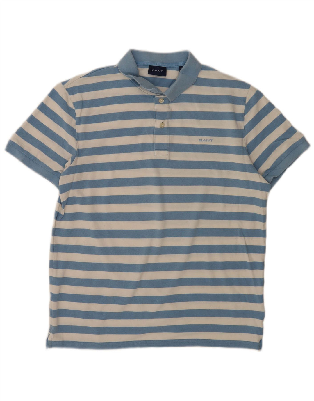Gant Polo De Algodón A Rayas Azul Grande Hombre