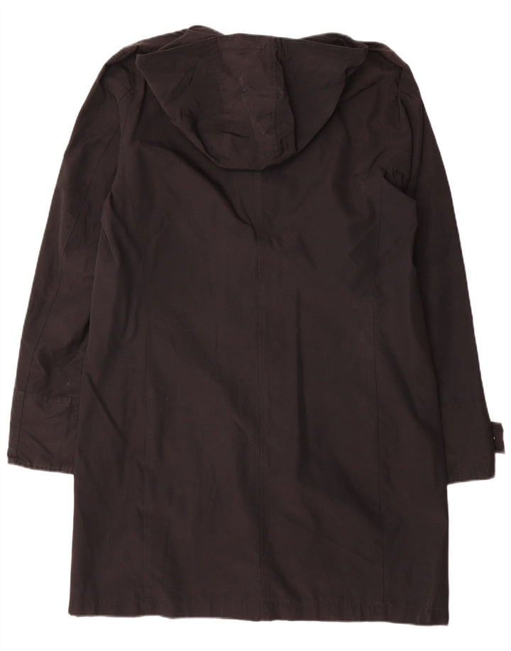 Woolrich Abrigo con capucha para mujer UK 46 Grande Algodón negro