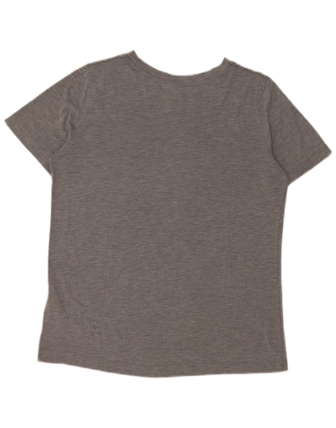 NIKE Camiseta gráfica para mujer Top UK 10 Small Grey Poliéster