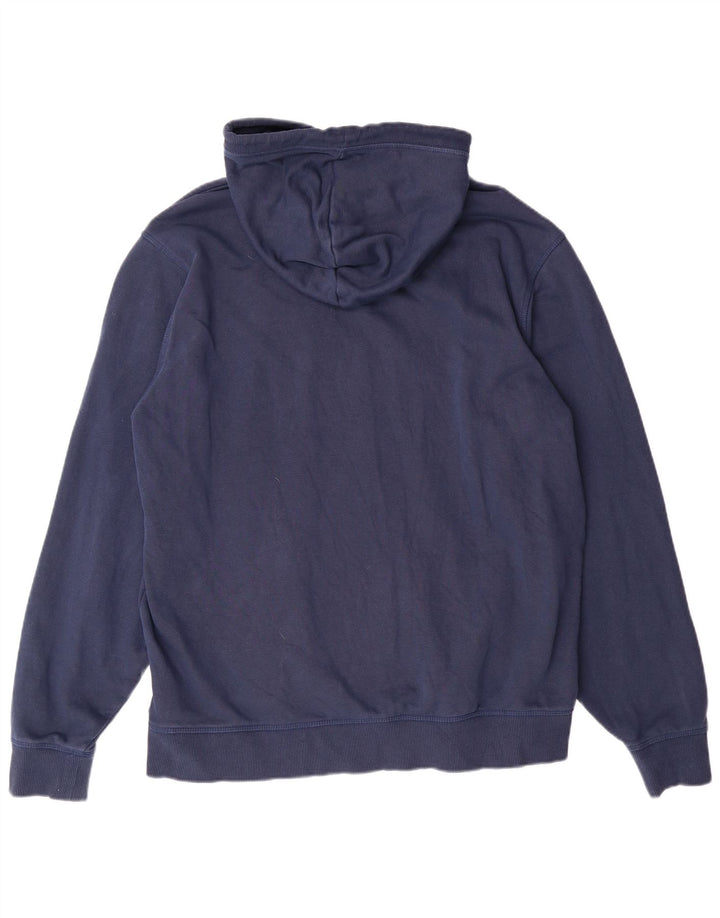 PENGUIN Sudadera con capucha para hombre, talla grande, algodón azul marino