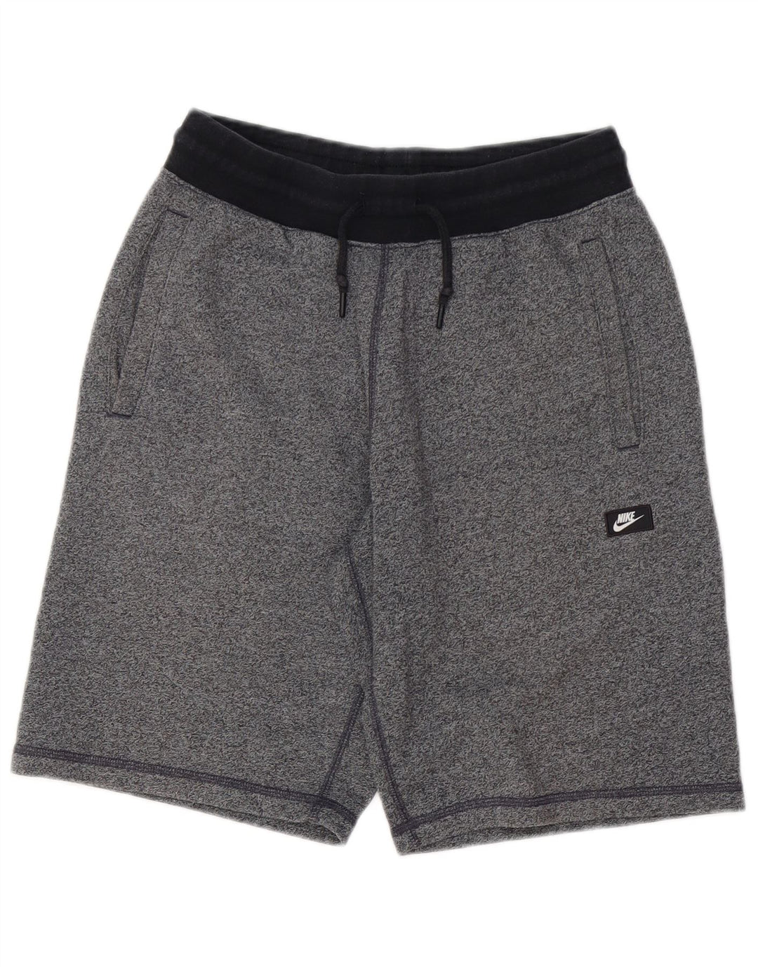 NIKE Pantalones cortos deportivos para hombre de algodón moteado gris pequeño