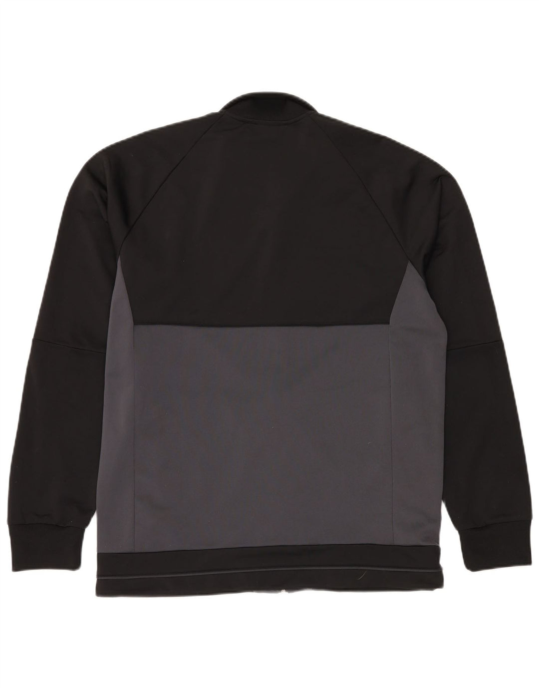 ADIDAS Hombre Chándal Top Chaqueta Grande Negro Colorblock Poliéster