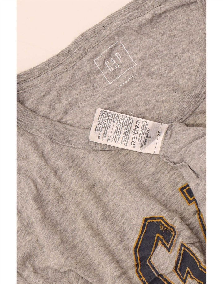 Gap - Camiseta gráfica para hombre, talla grande, color gris