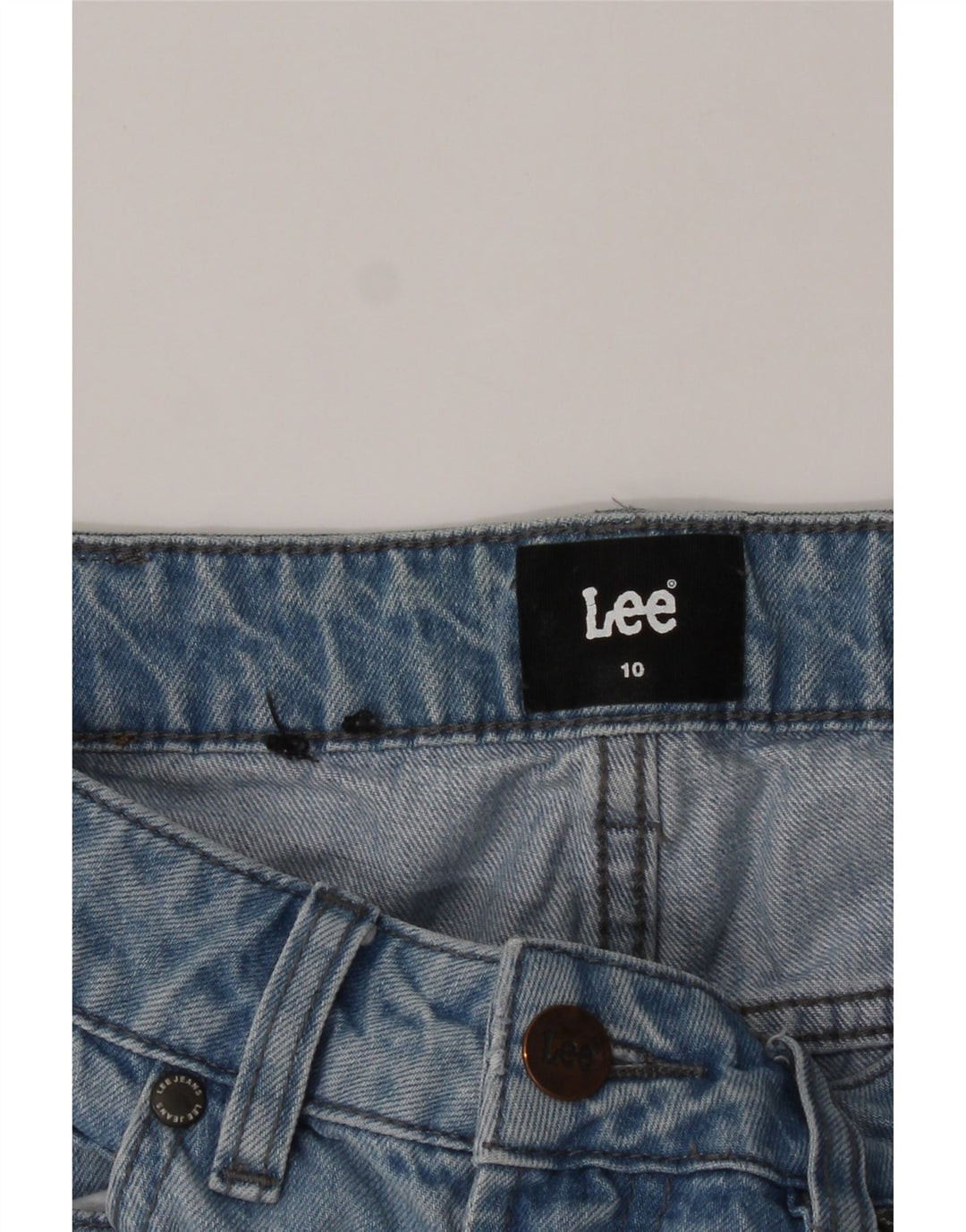 LEE Womens Soho Distressed Tapered Jeans Size 10 Medium W27 L28 Blue Vintage Lee and Second-Hand Lee from Messina Hembry 