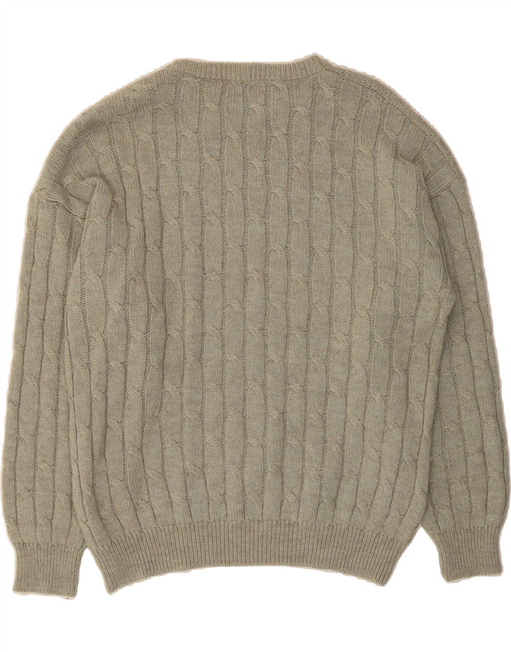 VINTAGE Mens Crew Neck Jumper Sweater XL Grey Vintage Vintage and Second-Hand Vintage from Messina Hembry 