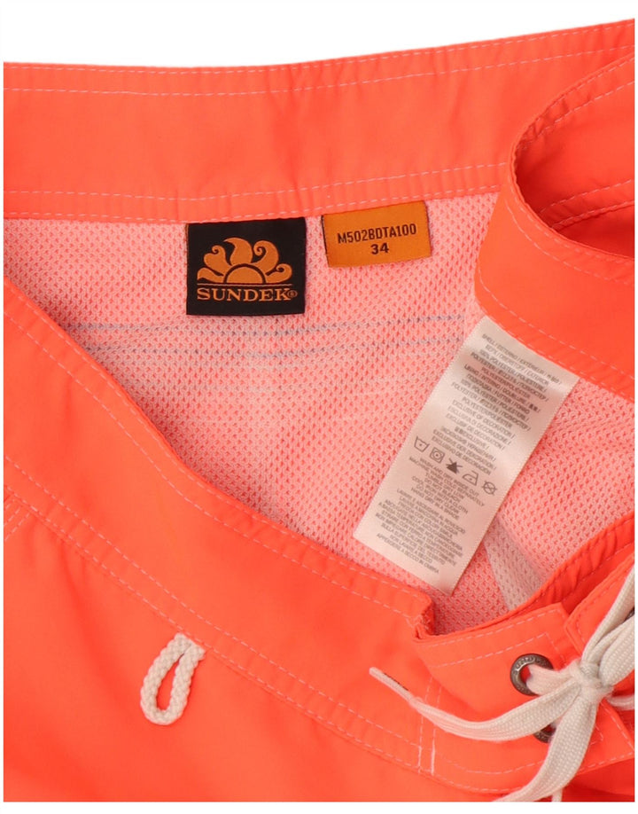 Sundek Bañador Corto Hombre Grande Naranja Poliéster