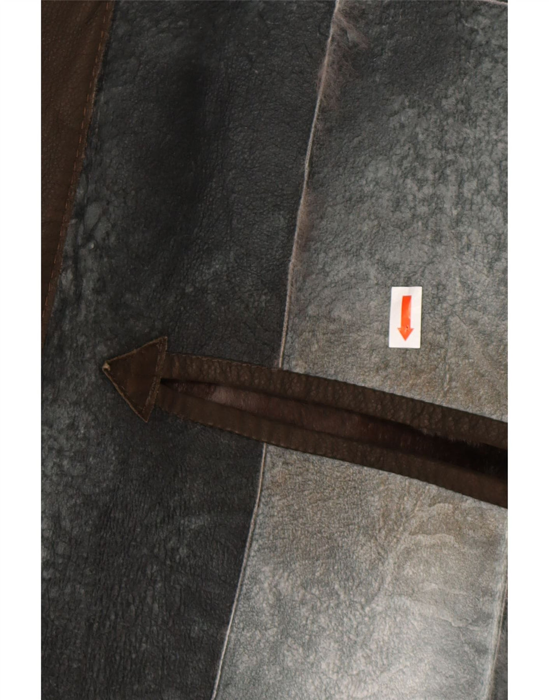 REIHER Chaleco de cuero con forro de piel de oveja para hombre EU 54 2XL Cuero de retales gris