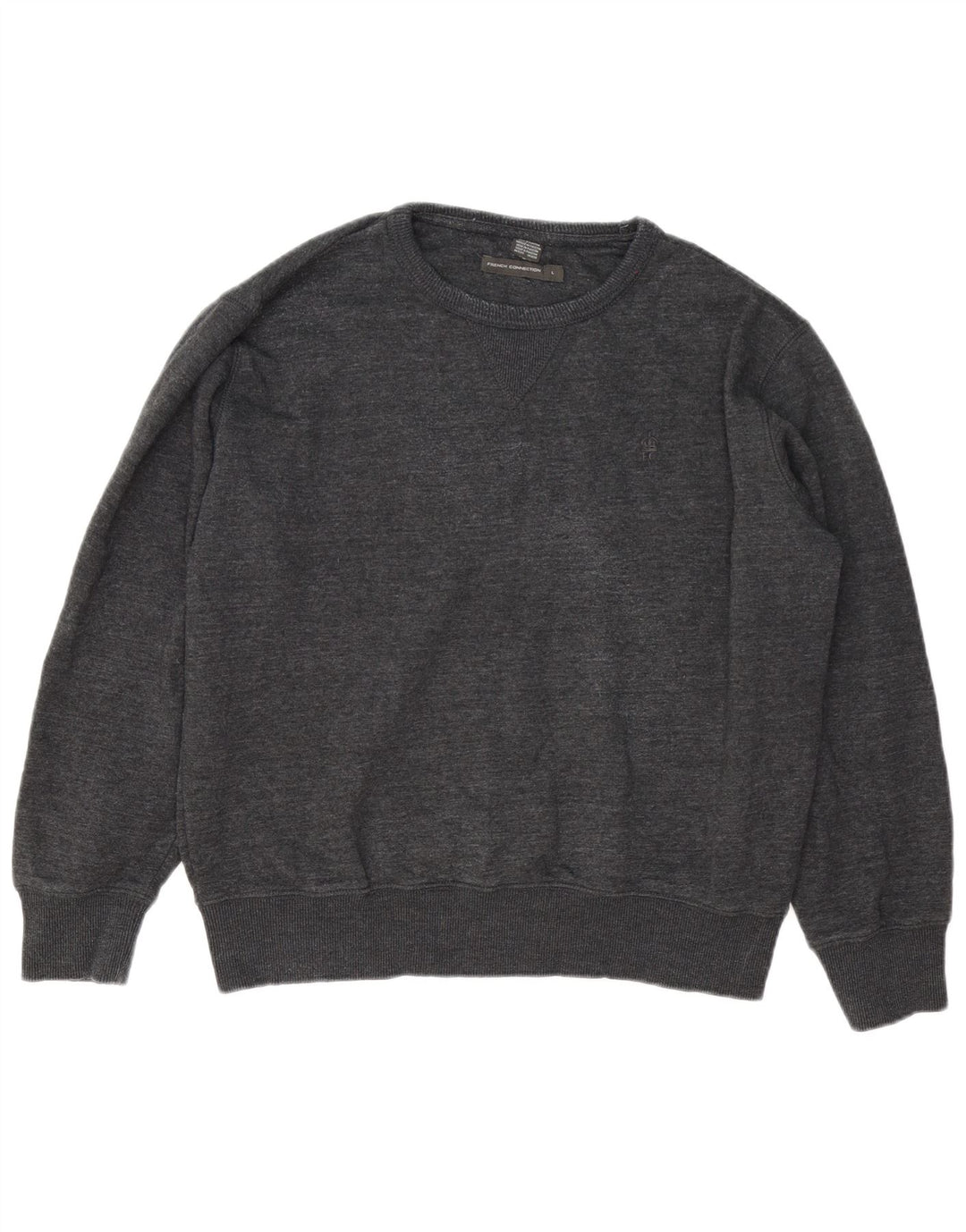 French Connection Sudadera tipo jersey para hombre de algodón gris grande
