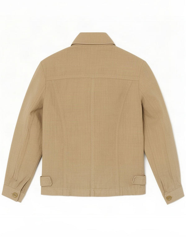Emanuel Ungaro Chaqueta utilitaria para mujer IT 44 Medium Beige Linen