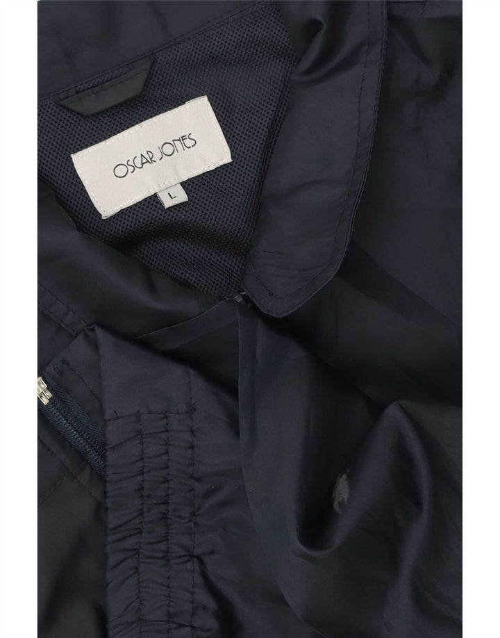 Oscar Jones Chaqueta Bomber para Hombre UK 40 Grande Azul Marino