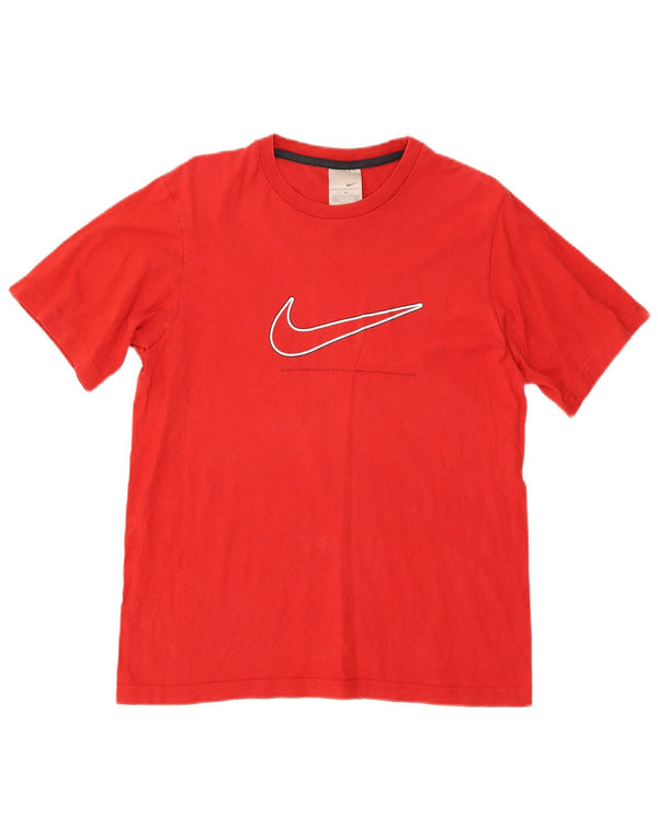 Nike - Camiseta gráfica para hombre, parte superior de algodón rojo mediano