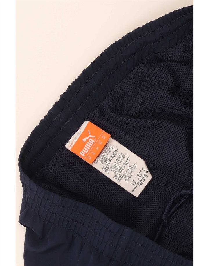 Pantalones de chándal Puma Italia para hombre Azul marino medio Poliéster con bloques de color