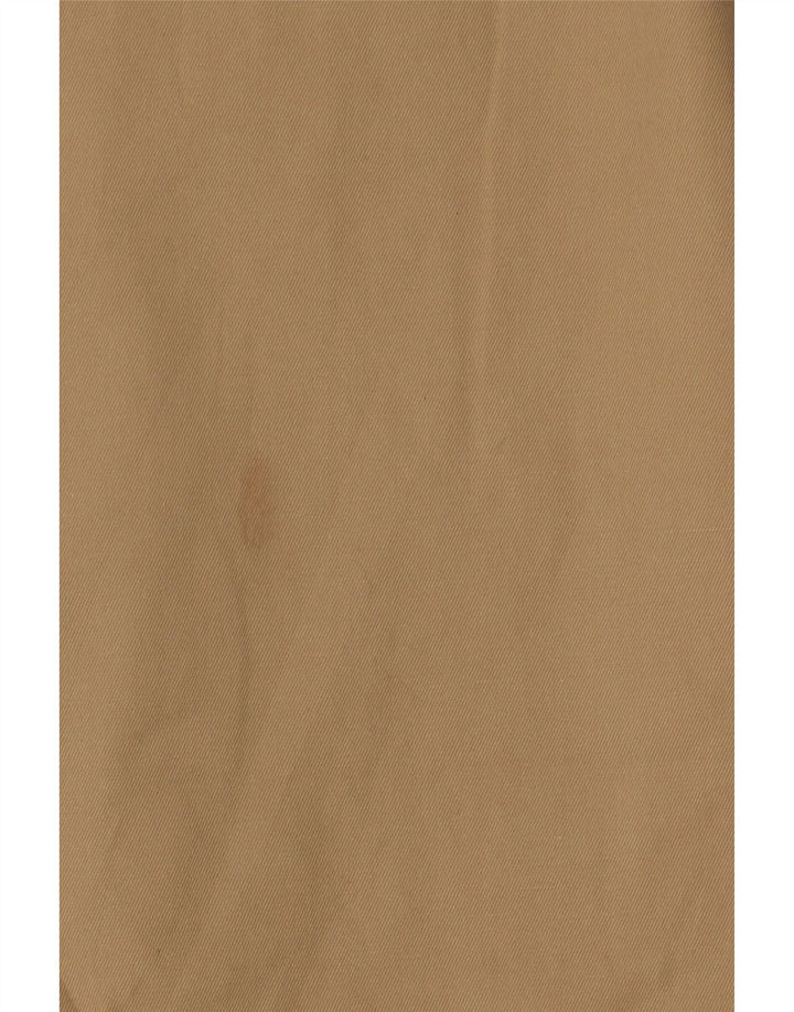 VINTAGE Abrigo cortavientos para mujer Reino Unido 16 Bloque de color marrón grande