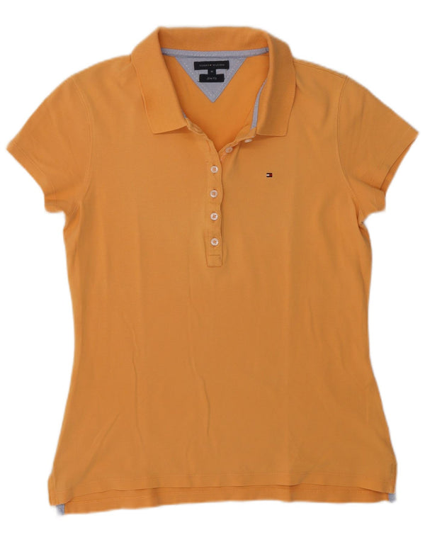 Tommy Hilfiger Polo Slim Fit para Mujer UK 12 Mediano Naranja