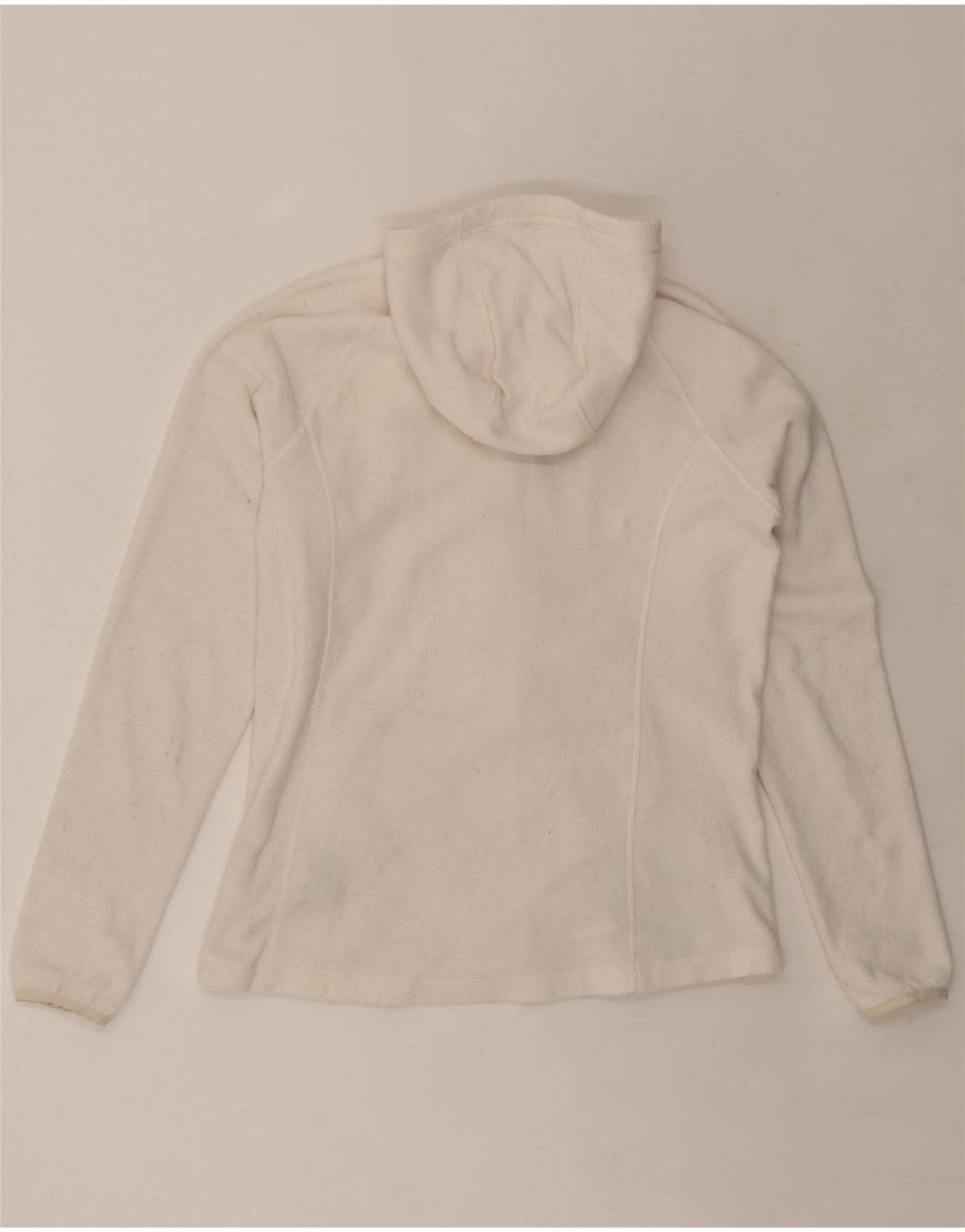 THE NORTH FACE Chaqueta polar con capucha para mujer UK 46 Poliéster blanco grande