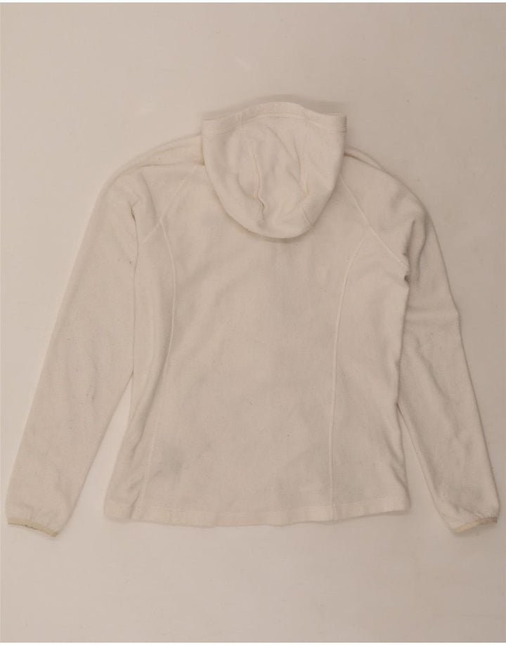 THE NORTH FACE Chaqueta polar con capucha para mujer UK 46 Poliéster blanco grande
