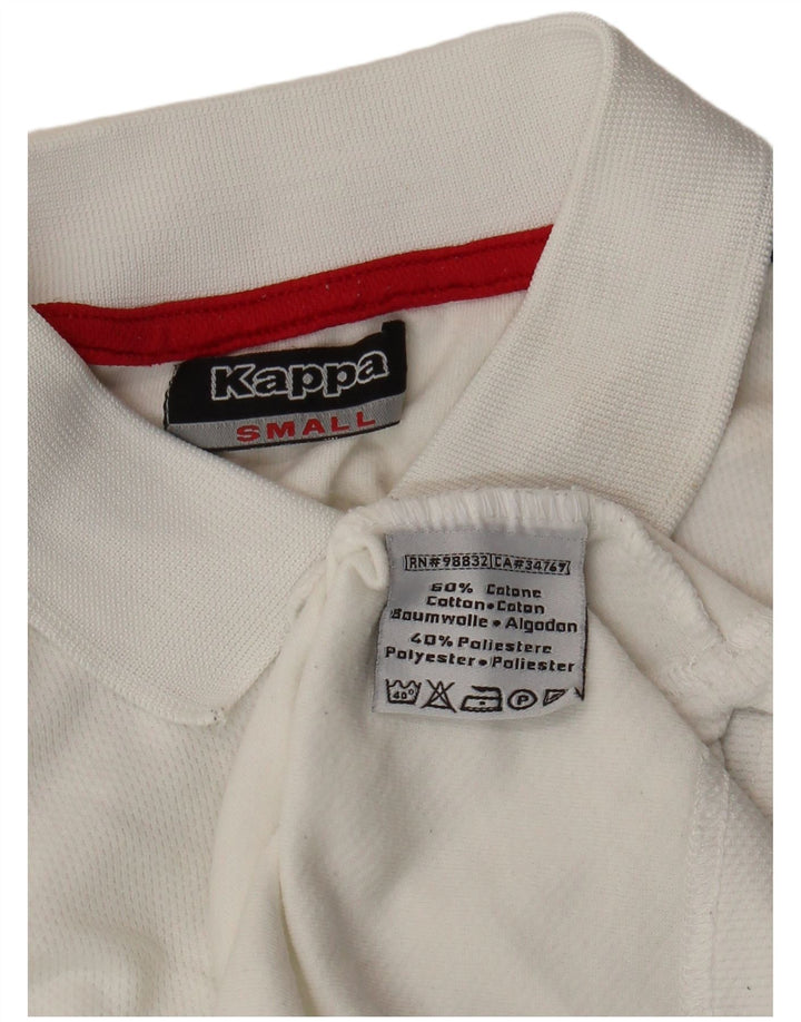 Kappa Polo Hombre Small Blanco Colorblock Algodón