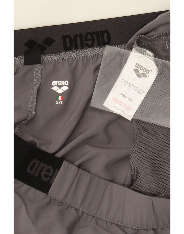 Arena Pantalones cortos deportivos para hombre 2XL Gris Poliéster