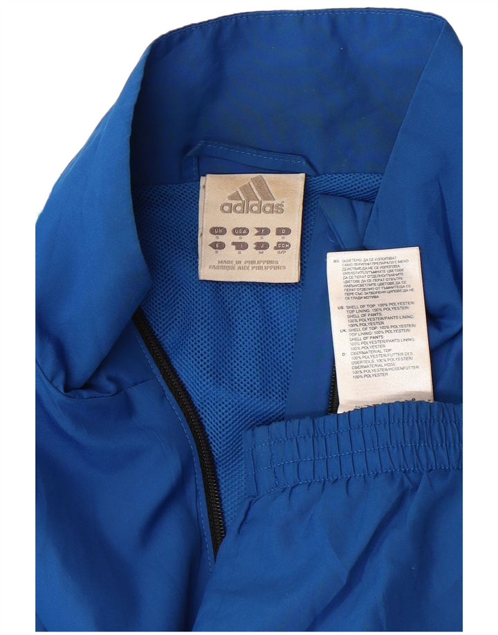 Adidas Hombre Chándal Top Chaqueta Pequeña Azul Poliéster