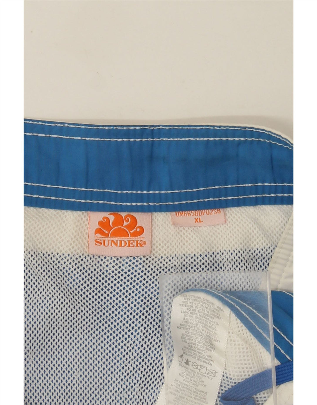 Sundek Bañador con estampado gráfico para hombre XL Azul Colorblock Poliéster