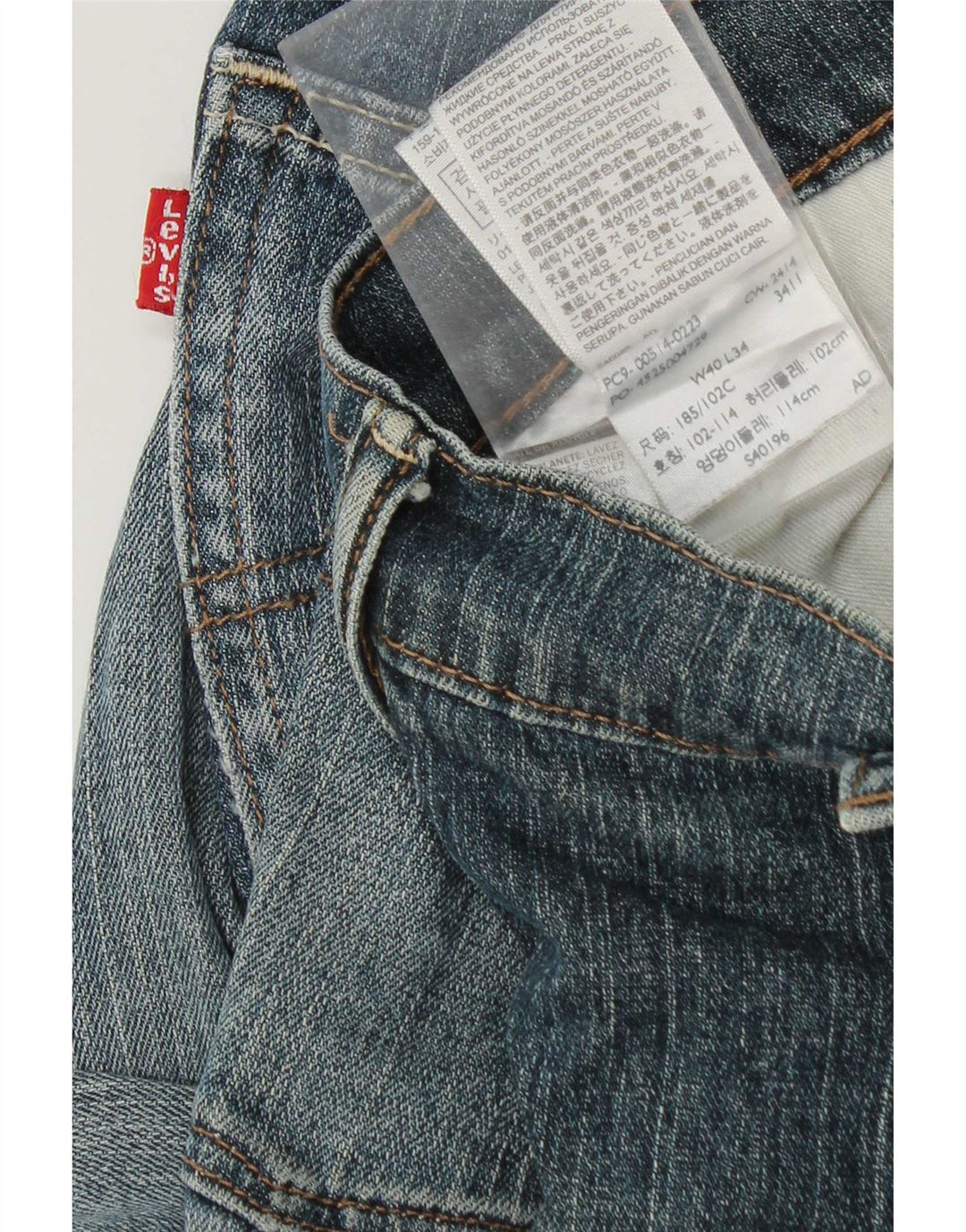 Levi's Vaqueros cónicos para hombre W40 L34 Algodón azul