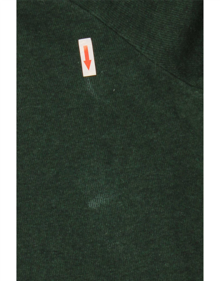 Gant Jersey De Cuello Con Cremallera Para Hombre Jersey Grande De Algodón Verde