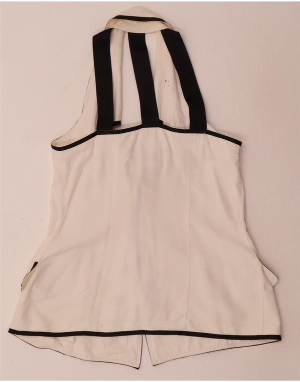 Joseph Ribkoff Chaleco para mujer UK 46 Viscosa blanca grande