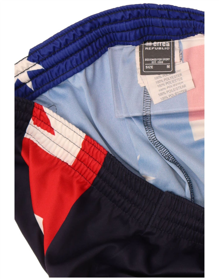 Errea Mens Graphic Sport Shorts Medium Azul Marino Colorblock Poliéster
