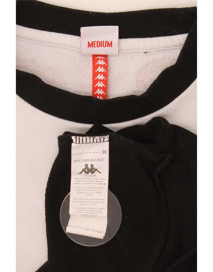 Kappa Hombre Sudadera Gráfica Jumper Medium Blanco Colorblock Algodón