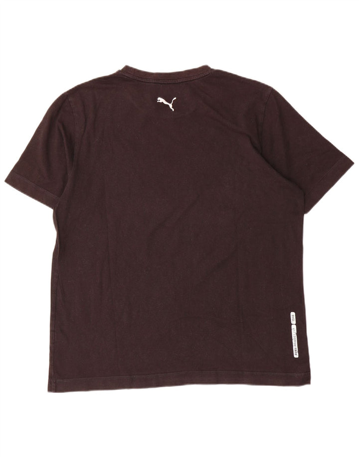 Puma - Camiseta gráfica para hombre, talla grande, algodón marrón