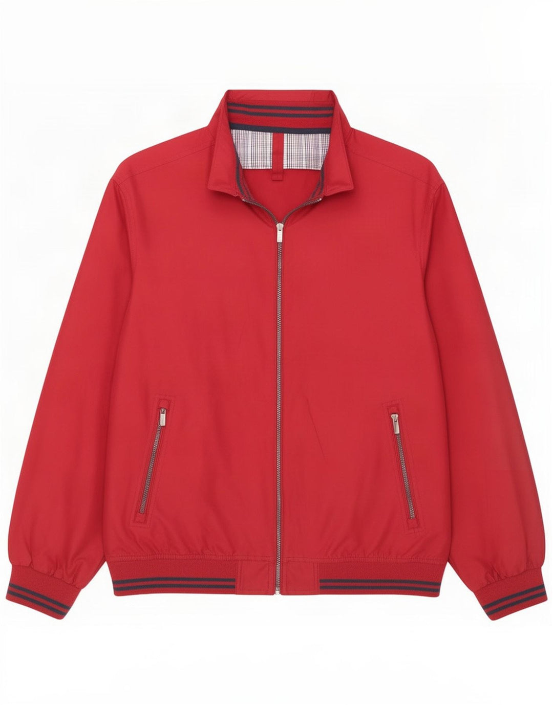 James Pringle Chaqueta bomber para hombre UK 40 Grande Poliéster rojo