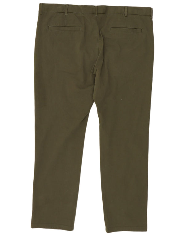 Marks & Spencer Pantalones chinos ajustados para hombre W40 L29 Algodón caqui