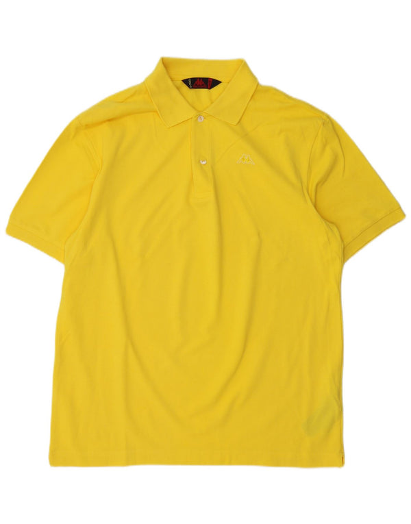 KAPPA Polo Hombre Grande Algodón Amarillo
