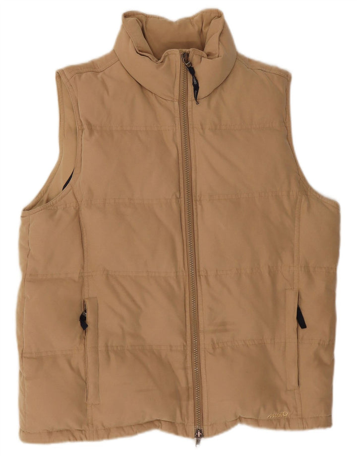 Musto Chaleco acolchado extragrande para mujer UK 10 Small Beige Poliéster