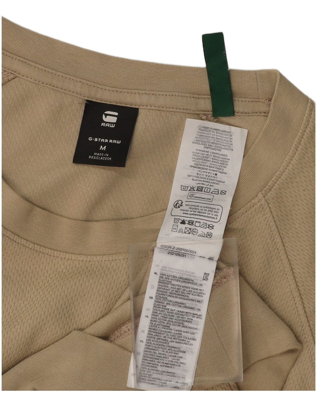 G-STAR Hombre Sudadera Jumper Algodón Beige Medio