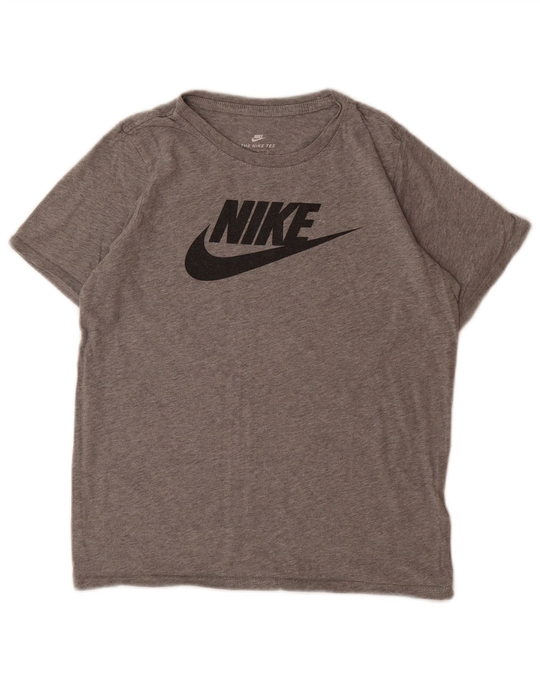 NIKE Camiseta gráfica de corte atlético para niños 12-13 años Grande Gris Algodón
