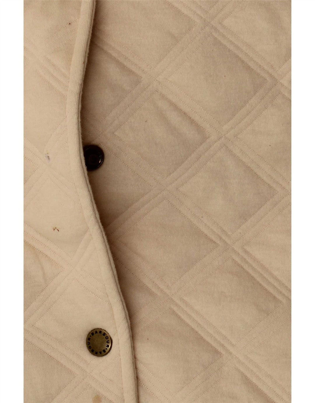Barbour Chaqueta Acolchada Extragrande para Mujer Reino Unido 10 Pequeño Algodón Beige